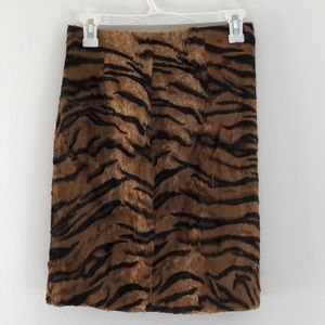 S Vintage Animal Print Pencil Skirt Sz 2-4